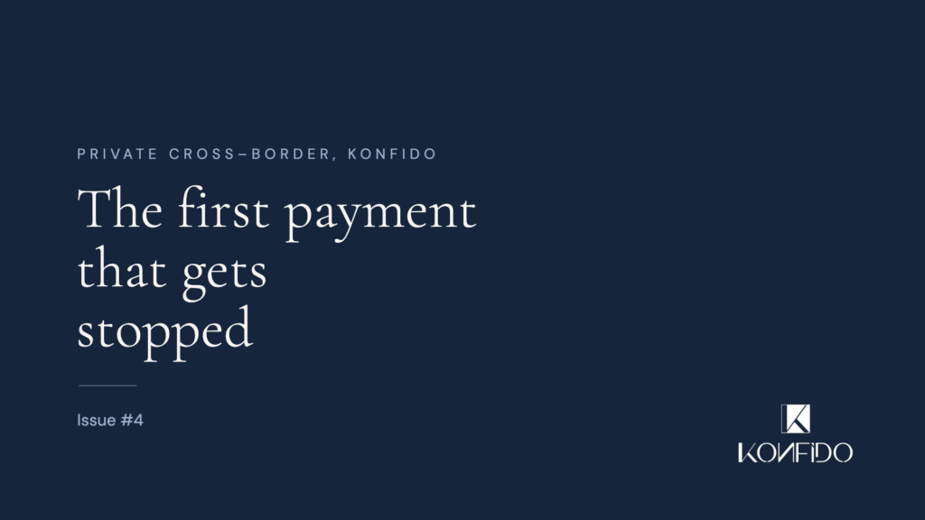 The first payment that gets stopped